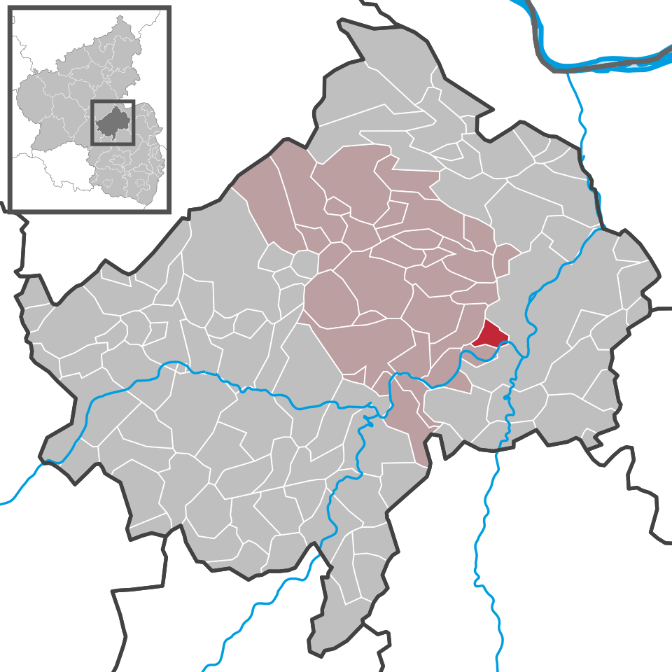 Verbandsgemeinde Bad Kreuznach Karte