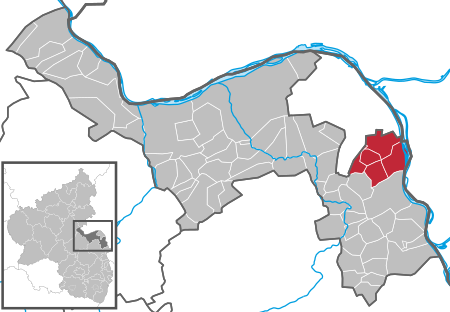 Verbandsgemeinde Nieder-Olm Karte