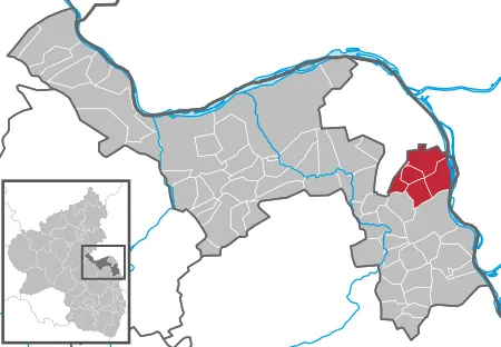 Verbandsgemeinde Nieder-Olm Karte