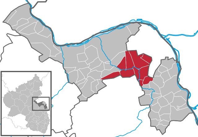 Verbandsgemeinde Nieder-Olm Karte
